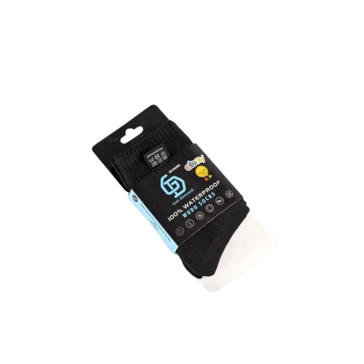 Black Waterproof Breathable Socks – Lightweight & Durable