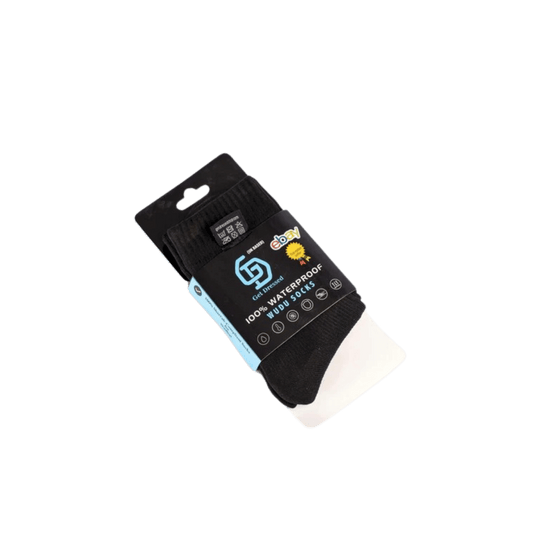 Black Waterproof Breathable Socks – Lightweight & Durable